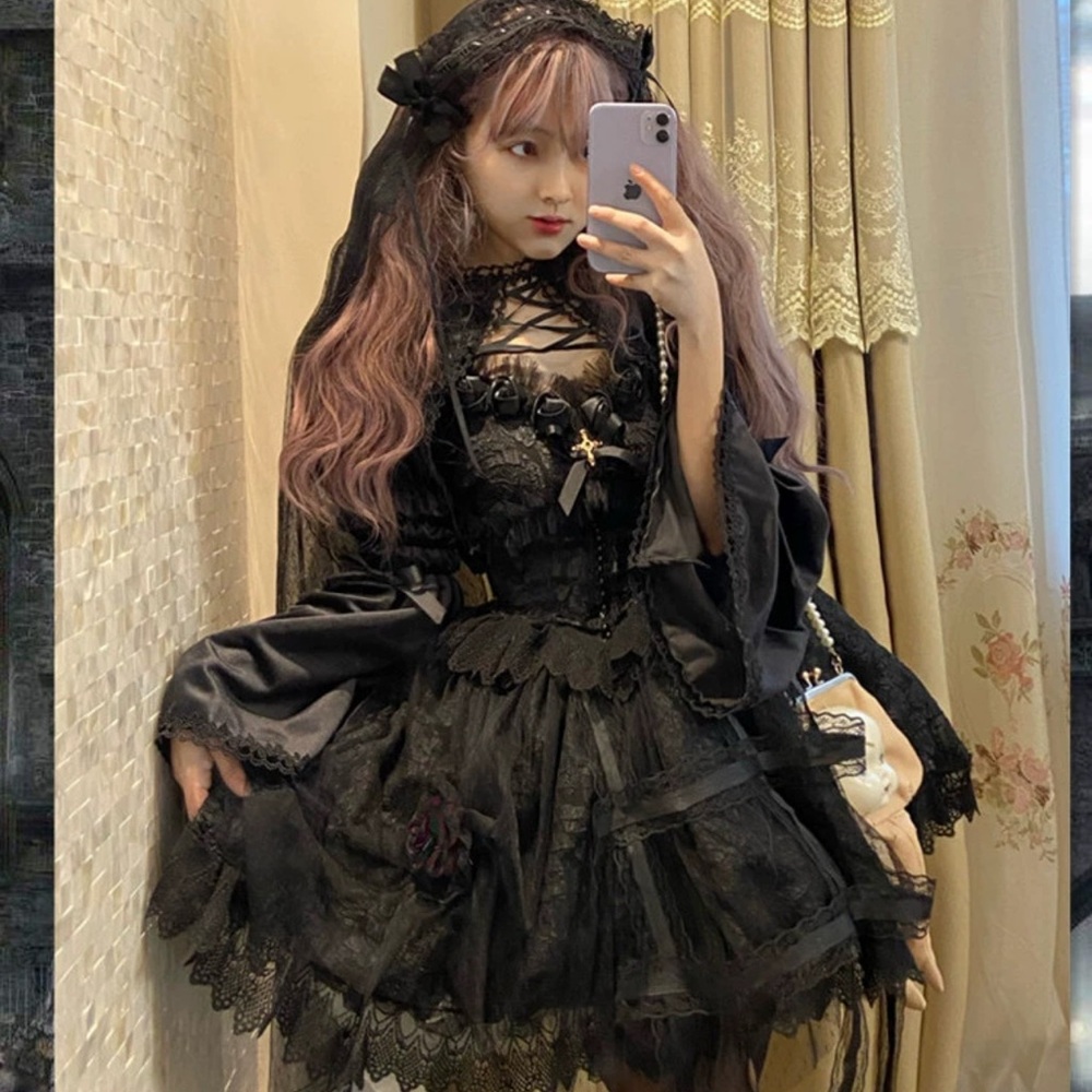 Gothic lolita birdcage dress NWT - Picture 2 of 3